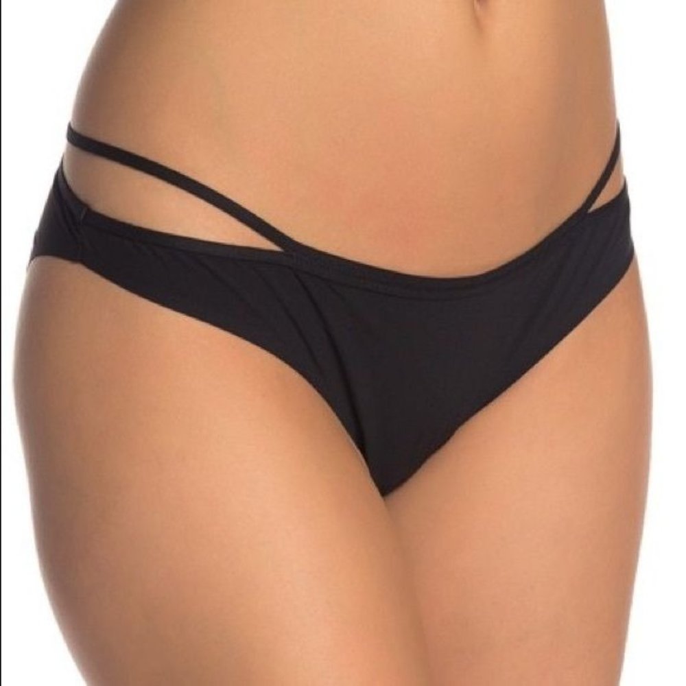 Free People Zoey Bikini Brief - Black
